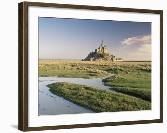 Mont St. Michel, Unesco World Heritage Site, Basse Normandie, France-Michael Busselle-Framed Photographic Print