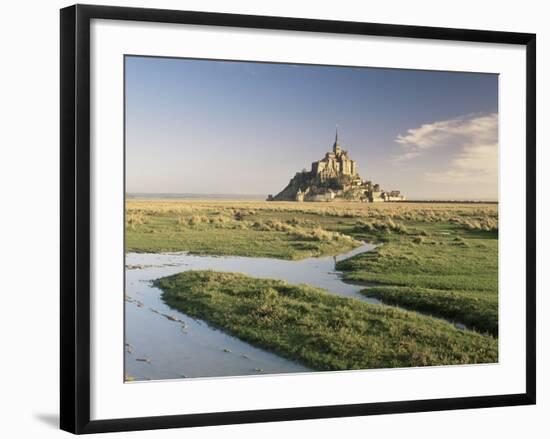 Mont St. Michel, Unesco World Heritage Site, Basse Normandie, France-Michael Busselle-Framed Photographic Print