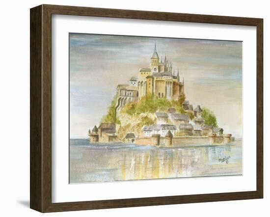 Mont St Michel-Marilyn Dunlap-Framed Art Print