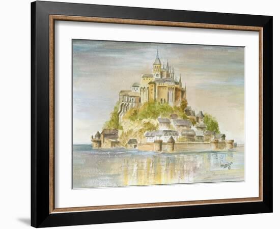 Mont St Michel-Marilyn Dunlap-Framed Art Print