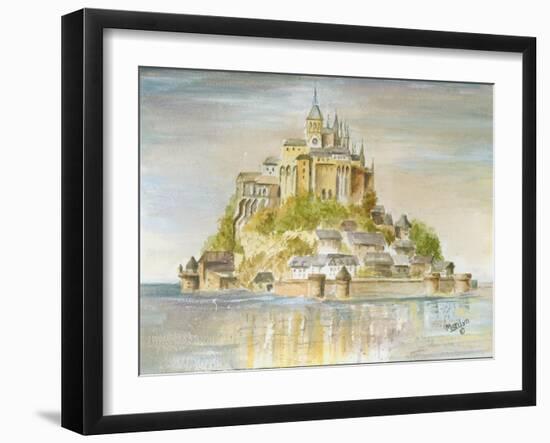 Mont St Michel-Marilyn Dunlap-Framed Art Print