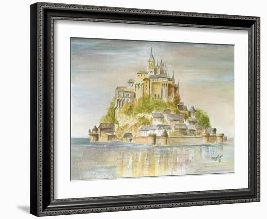 Mont St Michel-Marilyn Dunlap-Framed Art Print