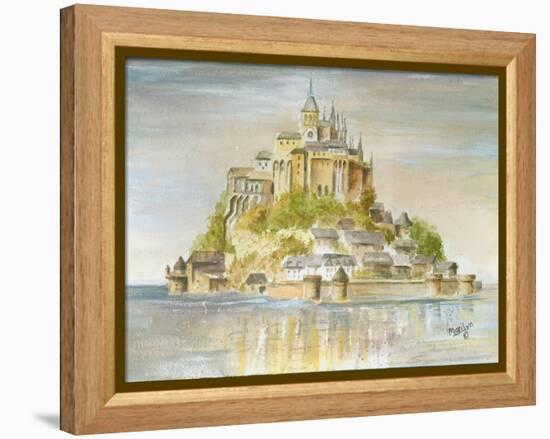 Mont St Michel-Marilyn Dunlap-Framed Stretched Canvas