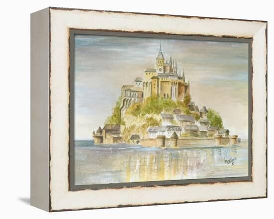 Mont St Michel-Marilyn Dunlap-Framed Stretched Canvas