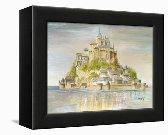 Mont St Michel-Marilyn Dunlap-Framed Stretched Canvas