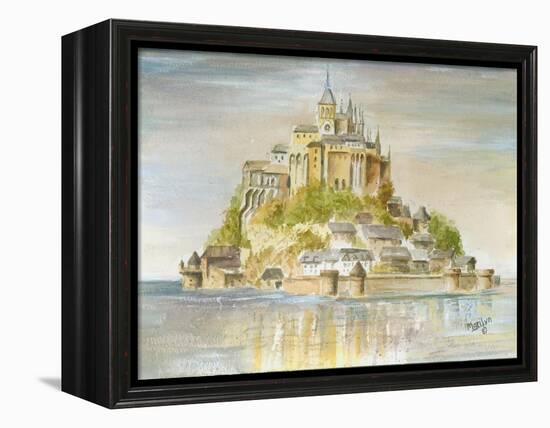 Mont St Michel-Marilyn Dunlap-Framed Stretched Canvas