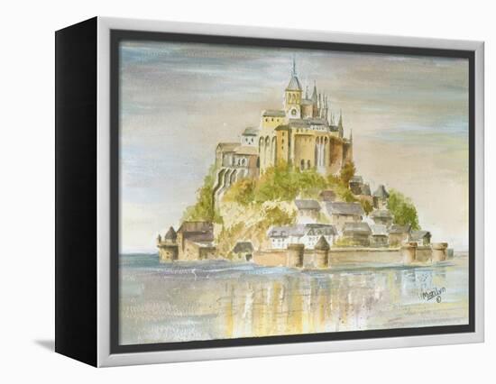 Mont St Michel-Marilyn Dunlap-Framed Stretched Canvas