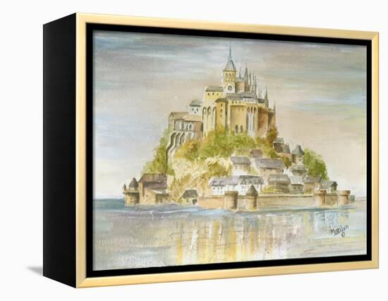 Mont St Michel-Marilyn Dunlap-Framed Stretched Canvas
