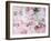 Montage of Pink Roses on a Painted Background-Alaya Gadeh-Framed Photographic Print