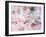 Montage of Pink Roses on a Painted Background-Alaya Gadeh-Framed Photographic Print