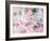 Montage of Pink Roses on a Painted Background-Alaya Gadeh-Framed Photographic Print