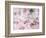 Montage of Pink Roses on a Painted Background-Alaya Gadeh-Framed Photographic Print