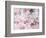 Montage of Pink Roses on a Painted Background-Alaya Gadeh-Framed Photographic Print