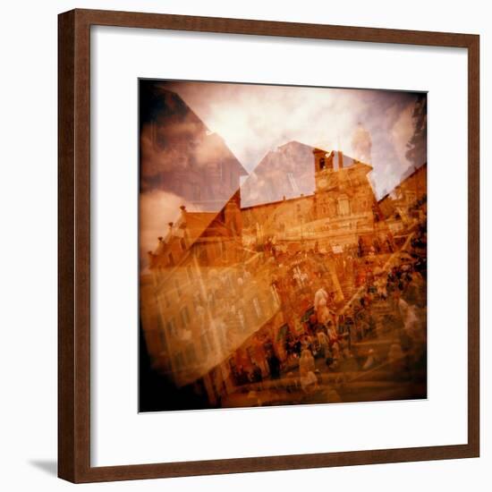 Montage of the Spanish Steps, Rome, Italy-Nancy & Steve Ross-Framed Photographic Print