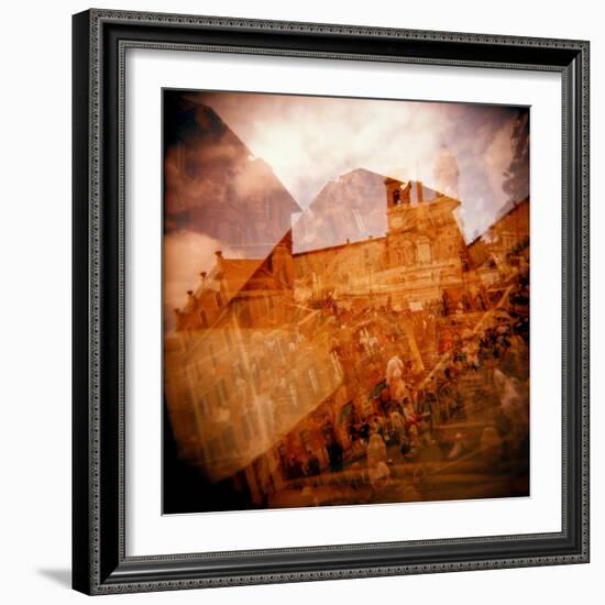 Montage of the Spanish Steps, Rome, Italy-Nancy & Steve Ross-Framed Photographic Print