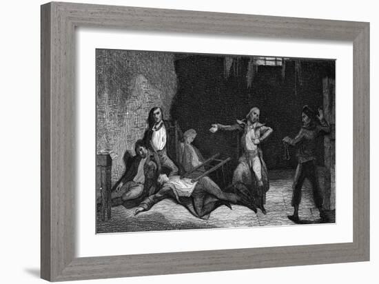 Montagnards' Suicide-Ary Scheffer-Framed Art Print