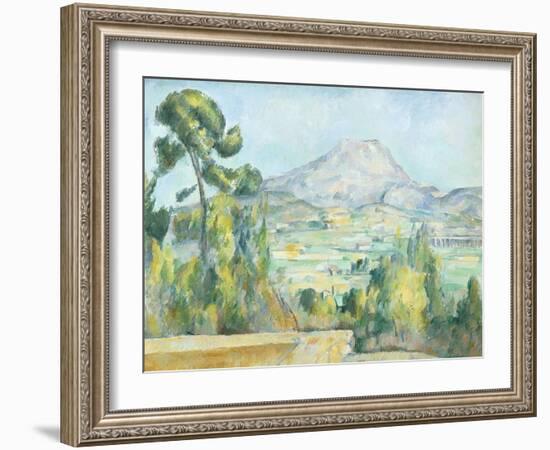 Montagne Saint Victoire, 1890-Paul Cézanne-Framed Giclee Print
