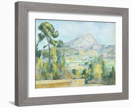 Montagne Saint Victoire, 1890-Paul Cézanne-Framed Giclee Print