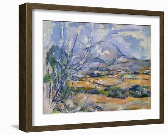 Montagne Sainte-Victoire, 1890-95-Paul Cézanne-Framed Giclee Print