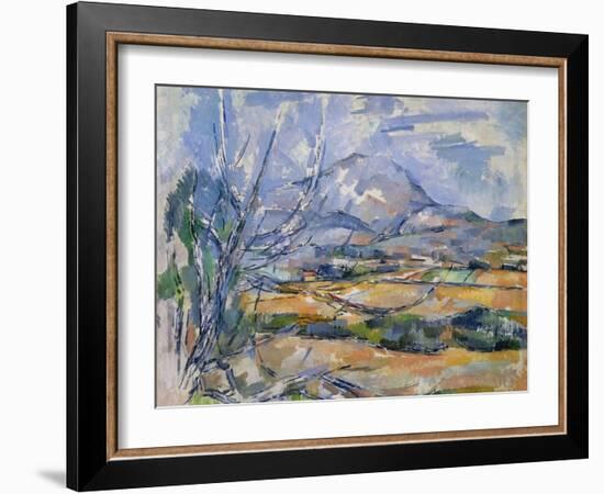 Montagne Sainte-Victoire, 1890-95-Paul Cézanne-Framed Giclee Print