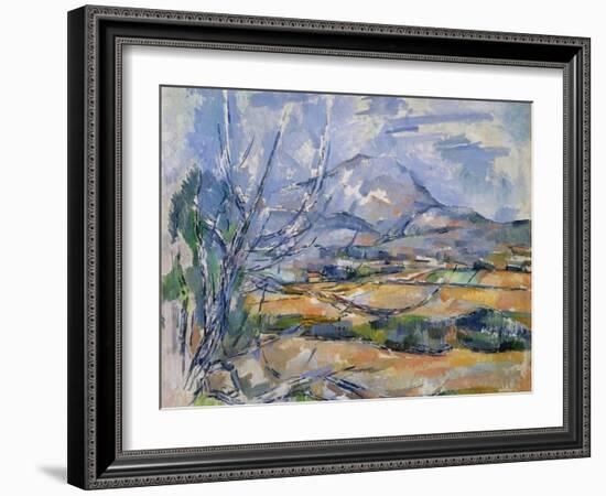 Montagne Sainte-Victoire, 1890-95-Paul Cézanne-Framed Giclee Print