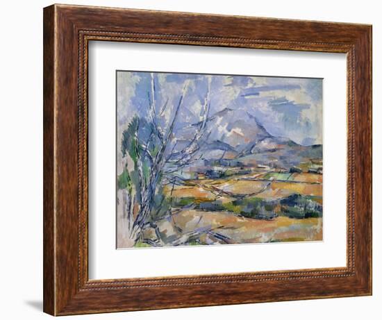 Montagne Sainte-Victoire, 1890-95-Paul Cézanne-Framed Giclee Print