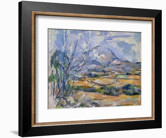 Montagne Sainte-Victoire, 1890-95-Paul Cézanne-Framed Giclee Print