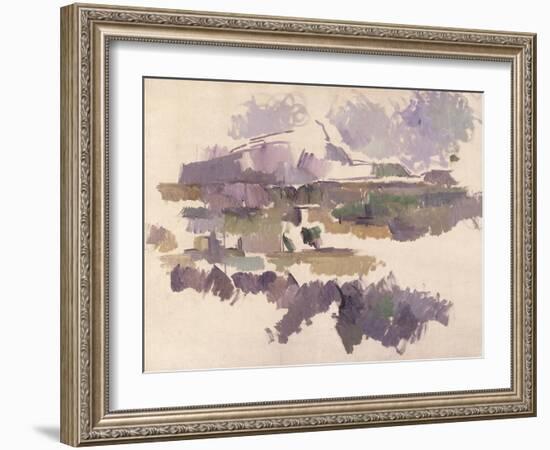 Montagne Sainte-Victoire, 1904-05-Paul Cézanne-Framed Giclee Print