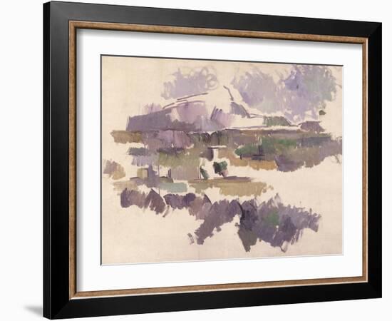 Montagne Sainte-Victoire, 1904-05-Paul Cézanne-Framed Giclee Print