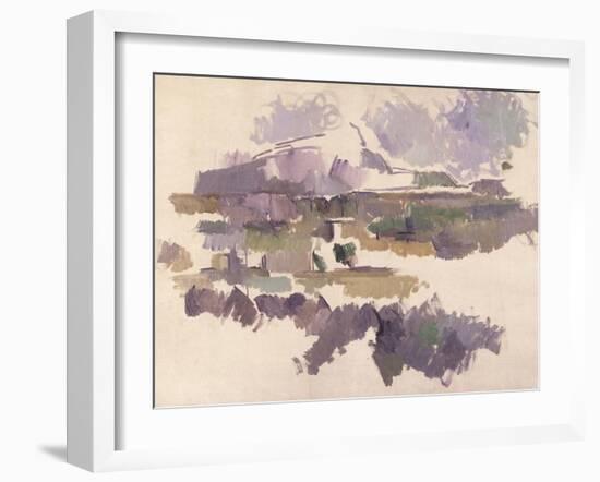 Montagne Sainte-Victoire, 1904-05-Paul Cézanne-Framed Giclee Print