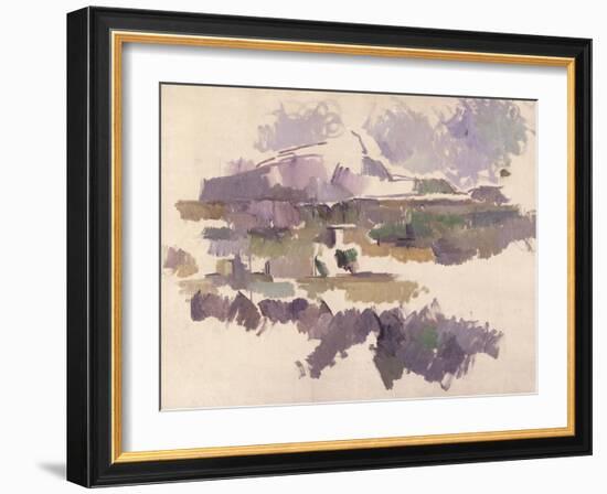 Montagne Sainte-Victoire, 1904-05-Paul Cézanne-Framed Giclee Print