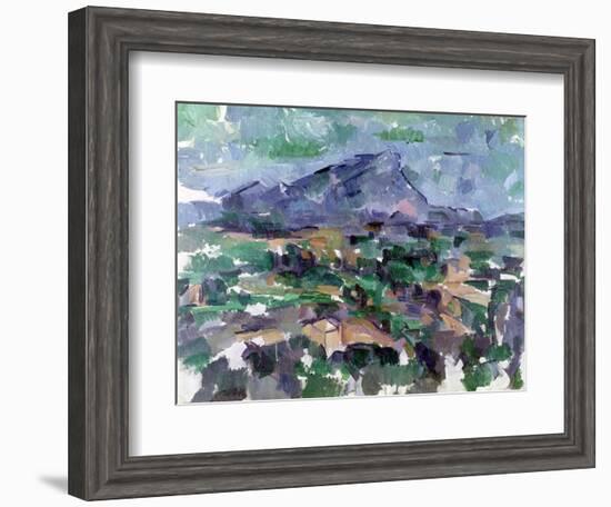 Montagne Sainte-Victoire, 1904-06-Paul Cézanne-Framed Giclee Print