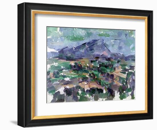 Montagne Sainte-Victoire, 1904-06-Paul Cézanne-Framed Giclee Print