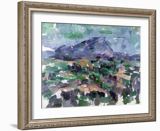 Montagne Sainte-Victoire, 1904-06-Paul Cézanne-Framed Giclee Print