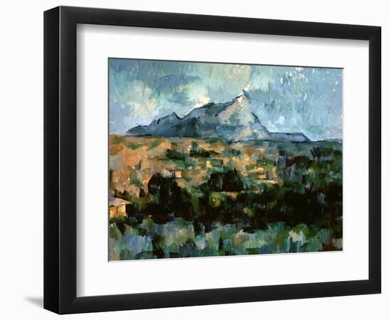 Montagne Sainte-Victoire, 1904-06-Paul Cézanne-Framed Giclee Print