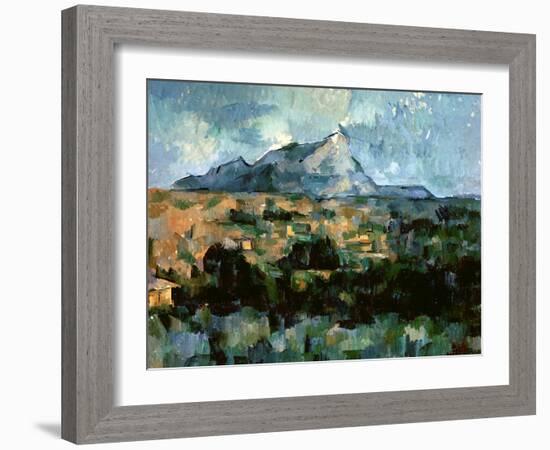 Montagne Sainte-Victoire, 1904-06-Paul Cézanne-Framed Giclee Print