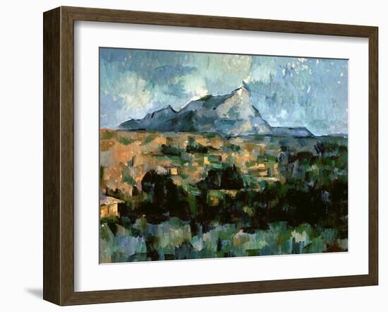 Montagne Sainte-Victoire, 1904-06-Paul Cézanne-Framed Giclee Print