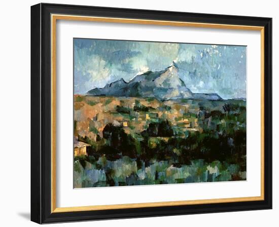 Montagne Sainte-Victoire, 1904-06-Paul Cézanne-Framed Giclee Print