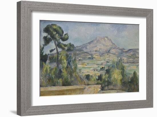 Montagne Sainte-Victoire, C. 1890-Paul Cézanne-Framed Giclee Print