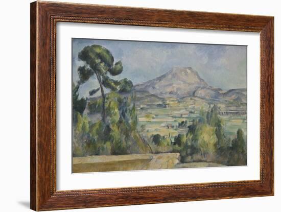 Montagne Sainte-Victoire, C. 1890-Paul Cézanne-Framed Giclee Print