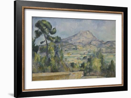 Montagne Sainte-Victoire, C. 1890-Paul Cézanne-Framed Giclee Print