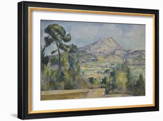 Montagne Sainte-Victoire, C. 1890-Paul Cézanne-Framed Giclee Print