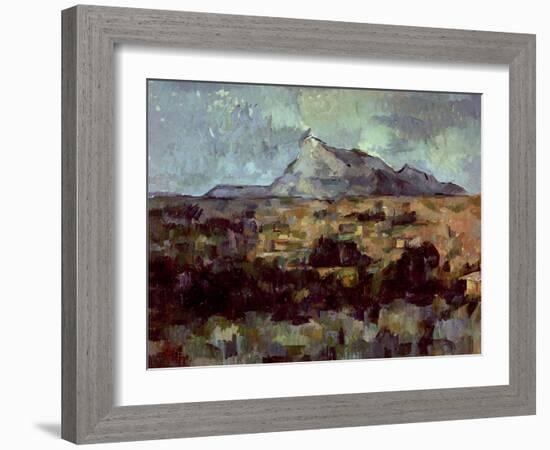 Montagne Sainte-Victoire, circa 1882-85-Paul Cézanne-Framed Giclee Print