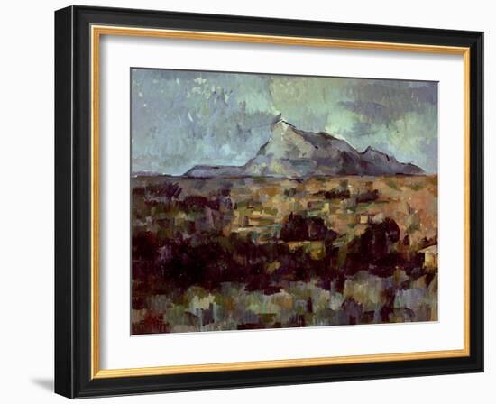 Montagne Sainte-Victoire, circa 1882-85-Paul Cézanne-Framed Giclee Print