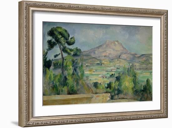 Montagne Sainte-Victoire, circa 1887-90-Paul Cézanne-Framed Giclee Print