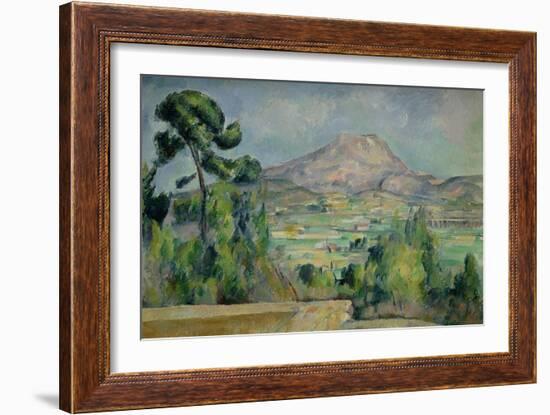 Montagne Sainte-Victoire, circa 1887-90-Paul Cézanne-Framed Giclee Print