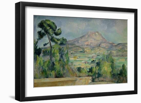 Montagne Sainte-Victoire, circa 1887-90-Paul Cézanne-Framed Giclee Print