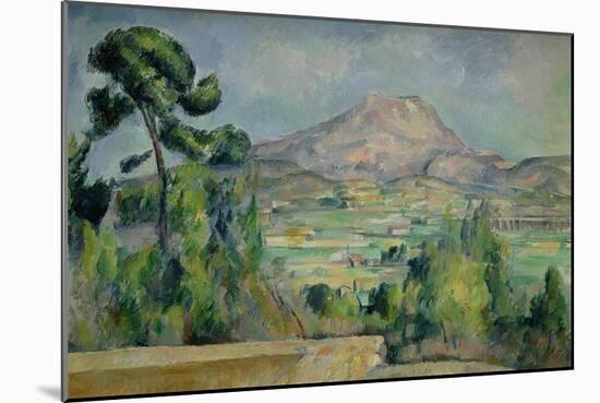 Montagne Sainte-Victoire, circa 1887-90-Paul Cézanne-Mounted Giclee Print