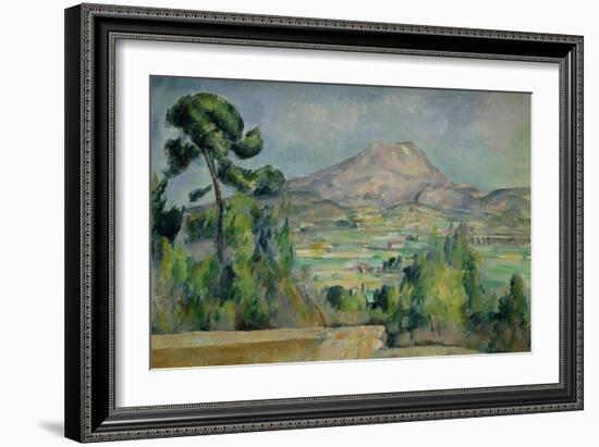 Montagne Sainte-Victoire, circa 1887-90-Paul Cézanne-Framed Giclee Print