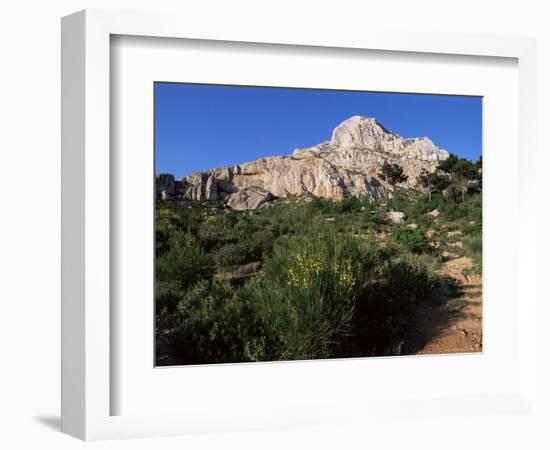 Montagne Ste. Victoire, Bouches Du Rhone, Provence, France-Bruno Morandi-Framed Photographic Print